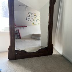 Thomasville Oak Dresser Drawer Mirror 