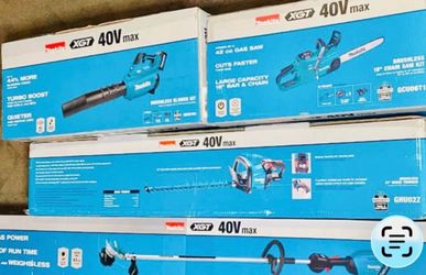 Makita 40V Trimmer Blower Hedge trimmer Chainsaw and 3batteries and 3chargers are available
