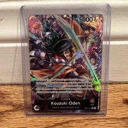 One Piece Card Game KOUZUKI ODEN EB01-001 Leader Alternate Art Memorial Collection English