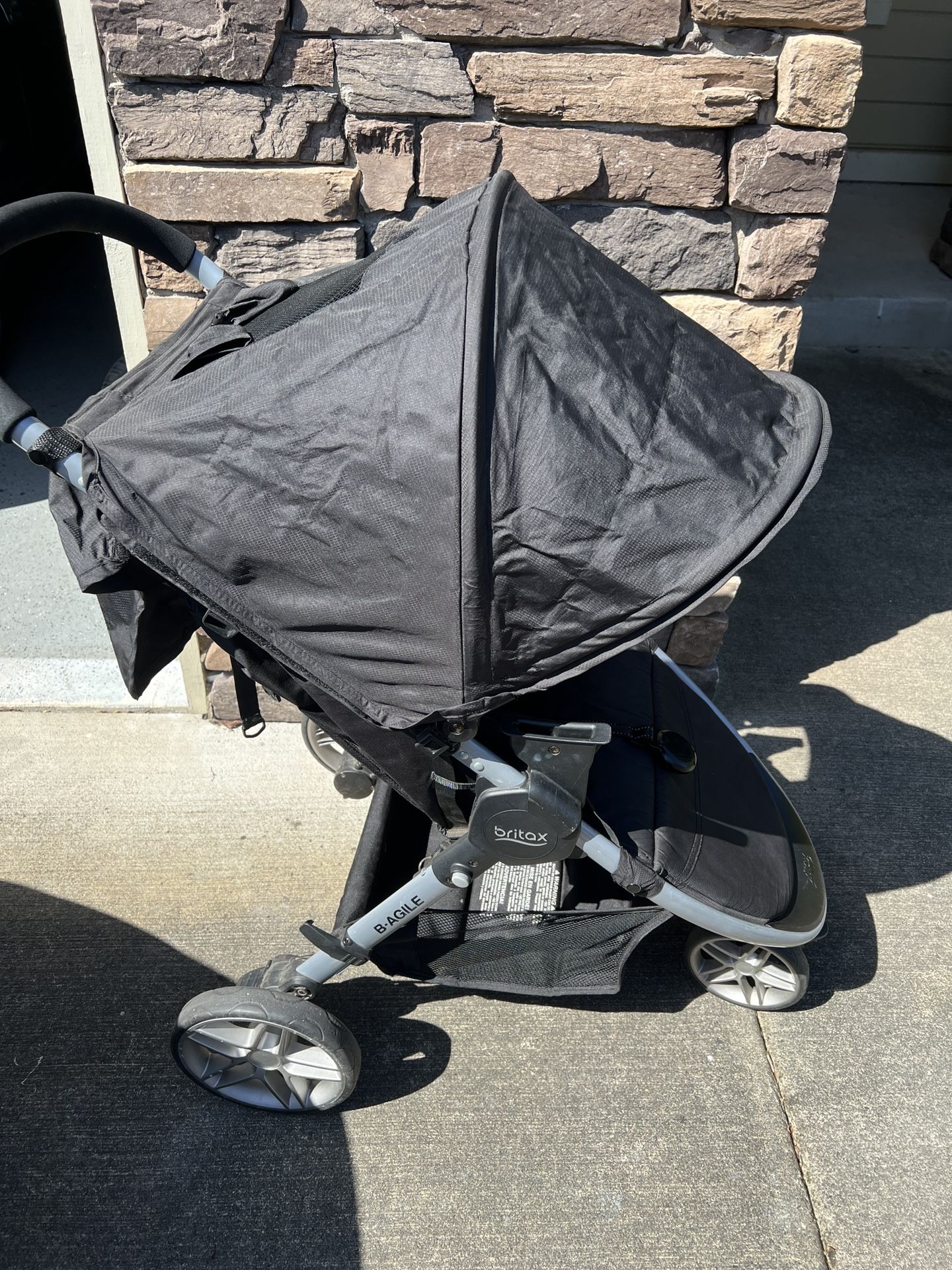 Britax Baby Stroller With Eddie Bauer Backpack Attachment