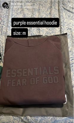 purple essential hoodie