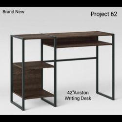 Brand New Project 62 Paulo Wood Writting Desk With Storage