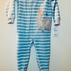 Carters toddler boys dinosaur footed blanket sleeper pajamas