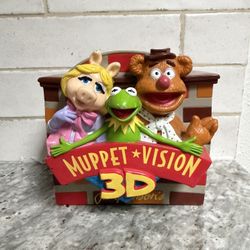 Jim Henson's Muppet Vision 3D Figural Bank Kermit Miss Piggy Gonzo Bean Disney