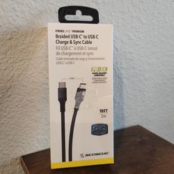 Scosche Strikeline Premium Braided USB-C Charge & Sync Cable