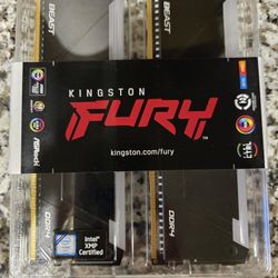 New DDR4 Kingston RGB 32GB (16x2) 3200MT RAM