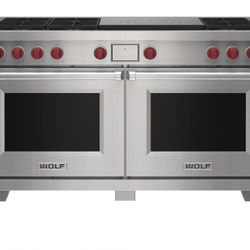 Wolf DF60650DGSP 60 Inch Freestanding Dual-Fuel Smart Range “MAKE OFFER