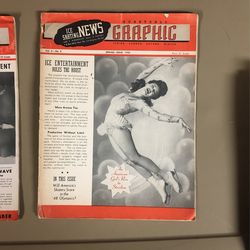 Vintage Ice Skating News Spring 1945 And Autumn 1946 