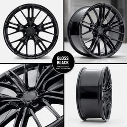 QTY 4 - Performance Replicas 194GB-291230 Wheel Rim PR194 20x9 5x120 Gloss Black