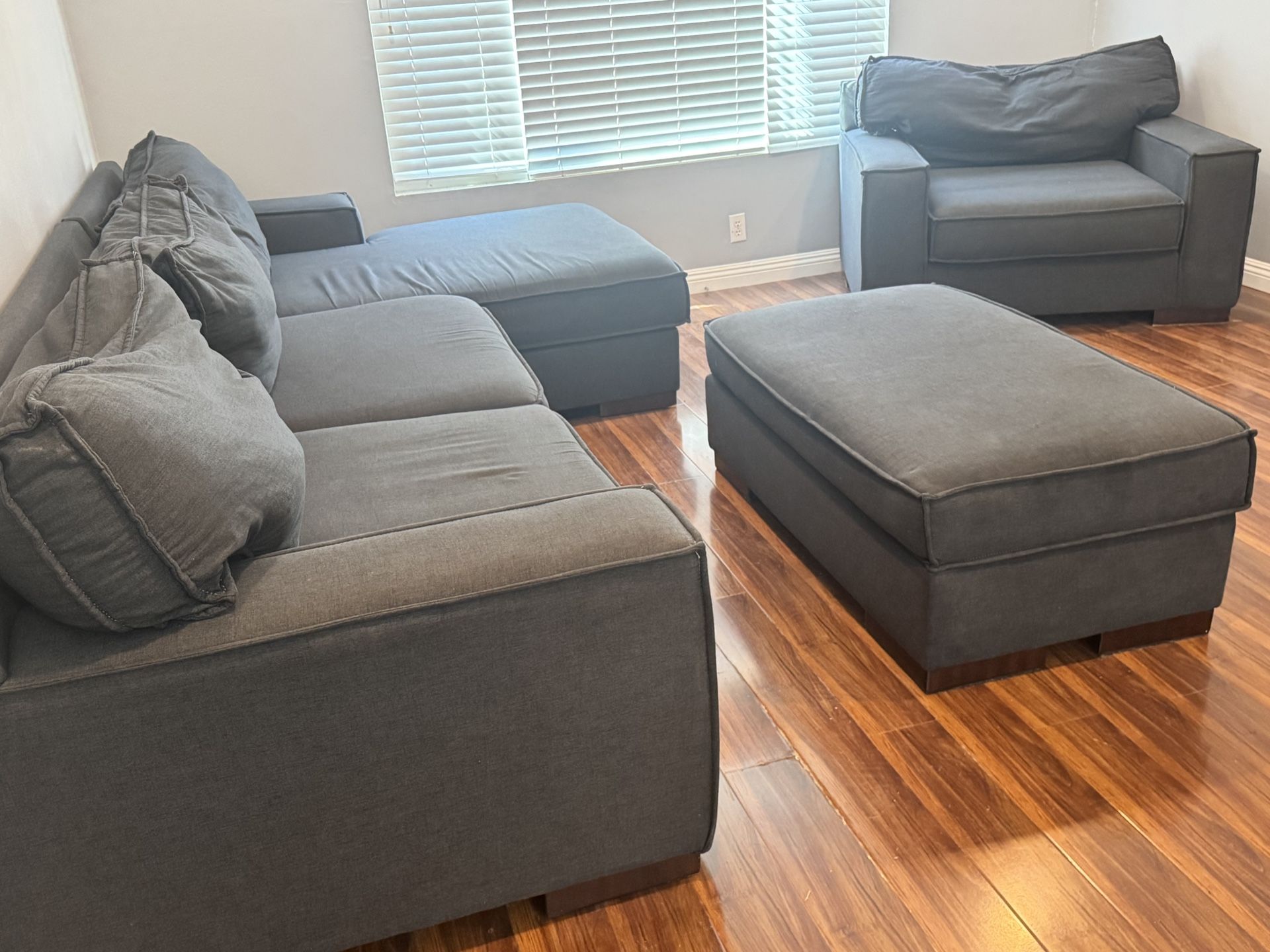 Sectional Living room Sofa Color gray