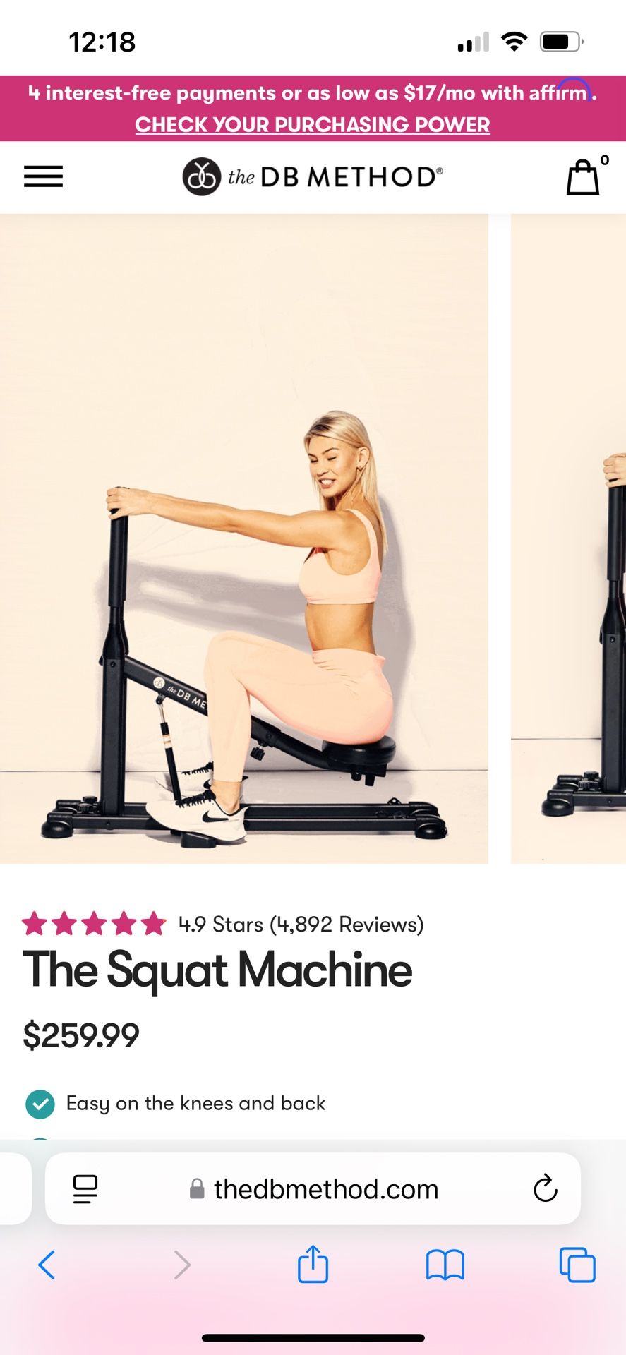 Db Method Squatting Machine W/ Accessories