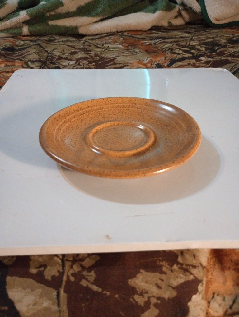 Vintage Monmouth Western Saucer In Mojave Brown