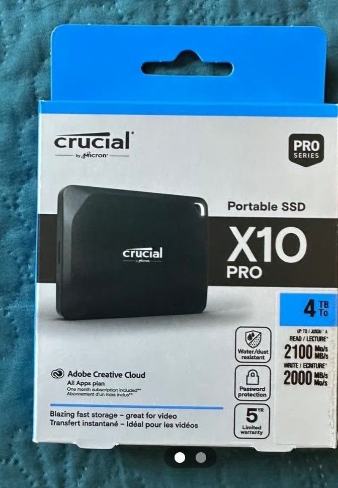 Crucial X10Pro Portable SSD BRAND NEW