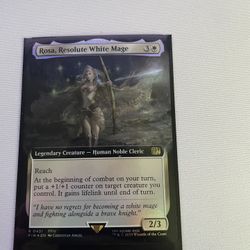 Magic The Gathering (mtg) Rosa, Resolute White Mage Extended Foil