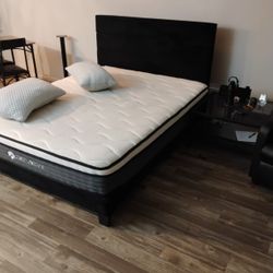 Black Velvet Queen Bed Frame 