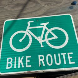 Bike Route Sign 