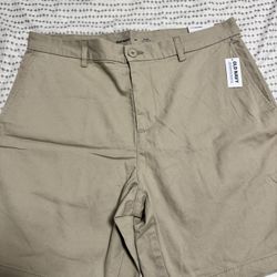 Men’s Khaki Slim Shorts 