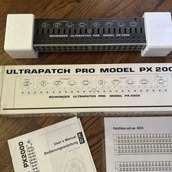 Behringer Ultrapatch Pro PX2000 Patch  Bay 1/4" 48 point TRS