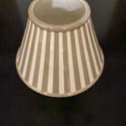 Striped Ceramic Candle Shade