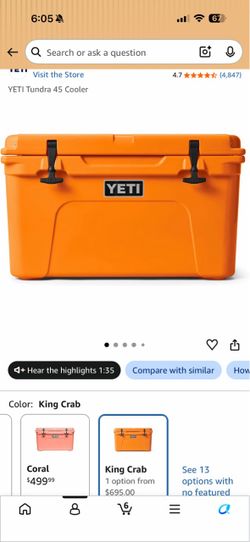 Yeti Tundra 45 King Crab