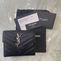 YSL Monogram Trifold Wallet 