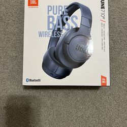 Brand New JBL Tune 710BT Wireless Over-Ear Headphones - Bluetooth Headphones with Microphone, 50H Battery, Hands-Free Calls, Portable (Blue)