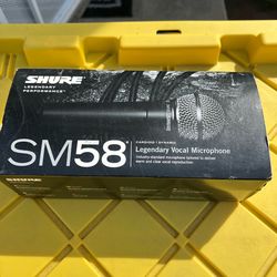 Shure SM58 - Cardioid Dynamic Vocal Microphone - Includes Original Box