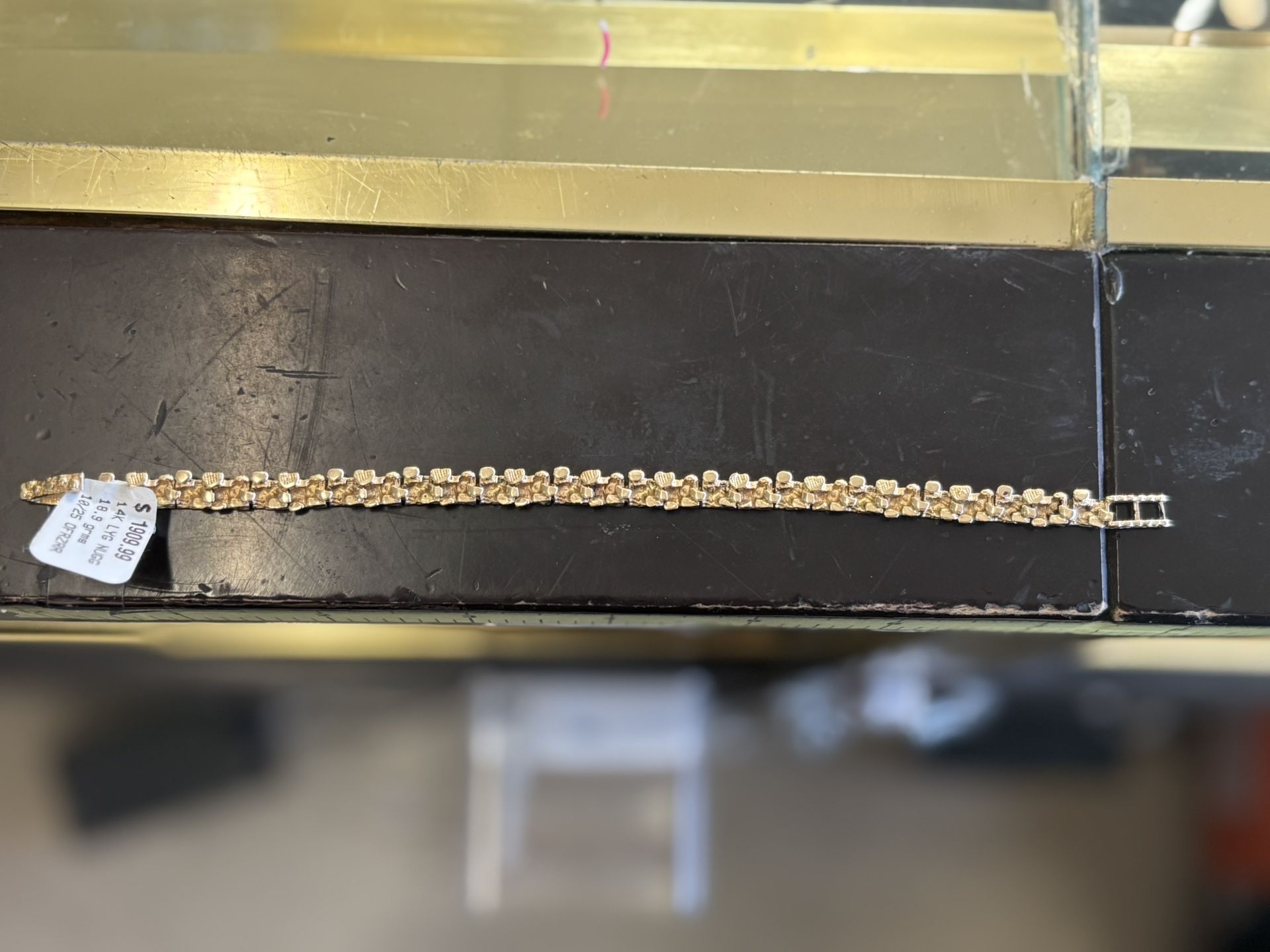 14kt Gold Nugget Bracelet 