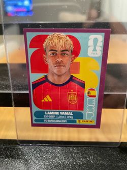 Lamine Yamal Fifa 2026 sticker PURPLE BORDER