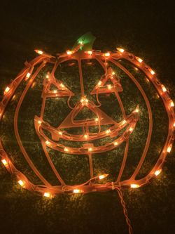 Halloween Light Up Pumpkin Silhouette