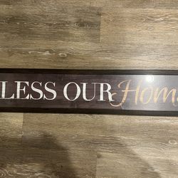 Wood home sign for wall decor 