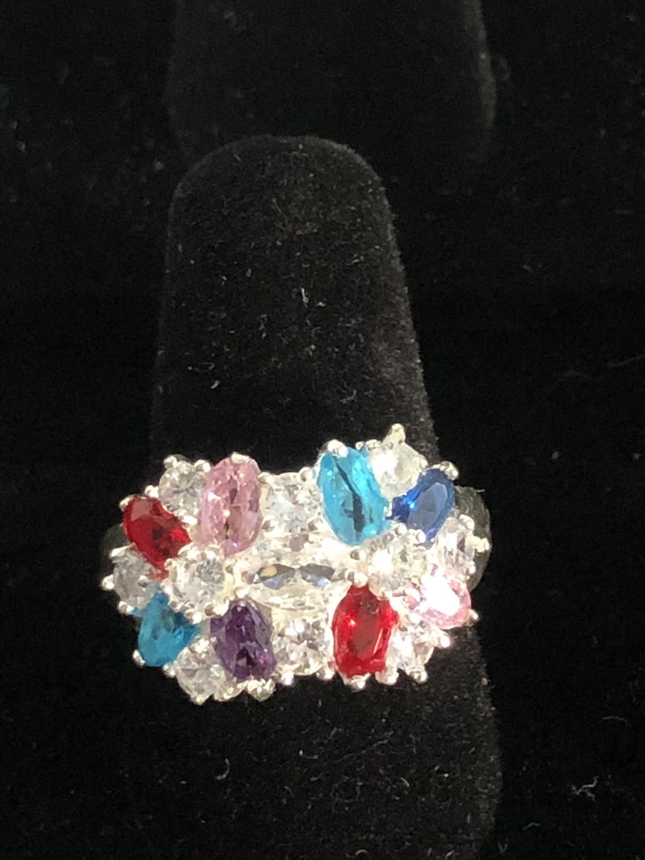 silver ring 9.25 number 8