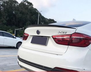 Painted Black Fits BMW X6 F16 X6M F86 15-19 Sport Style Trunk Spoiler Wing