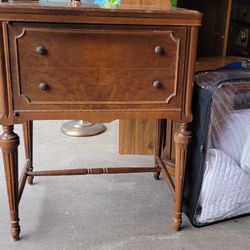 Vintage Wooden Sewing Table