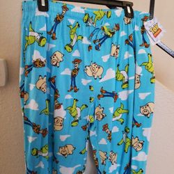 MENS TOY STORY DISNEY PAJAMA LOUNGE PANTS WITH POCKETS. NEW. MEDIUM OR LARGE AVAIL. FIRM PRICE
