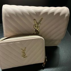 Crossbody Designer Baby Pink Bag With Wallet