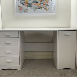 White Sewing/ Crafting Desk