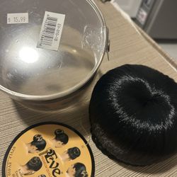 Black synthetic ‘Dome’ Bun/braid Trim BRAND NEW