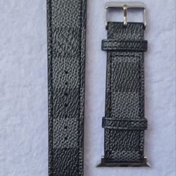 NEW LOUIS VUITTON REPURPOSED MONOGRAM ECLIPSE APPLE WATCH BAND STRAP 42/44/45/49