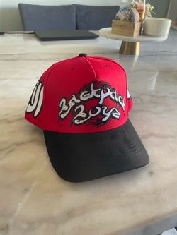 Backpack Boyz Red & Black Embroidered Snapback / Trucker Hat