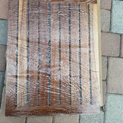 Premium Utoplike Solid Teak Bath & Shower Mat – New in Box