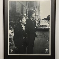 John Lennon & Yoko Ono Double Fantasy 1980 LENONO MUSIC / GEFFEN RECORDS Poster