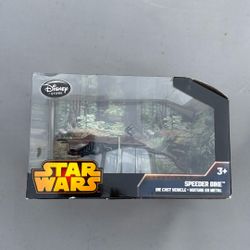 Disney Store Star Wars Speeder Bike Die Cast Vehicle