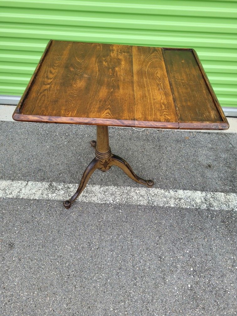 Antique Wood Iron Drafting Table Easel