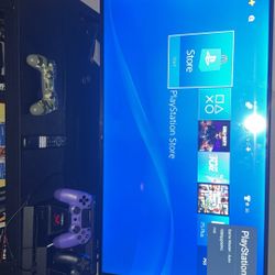 4k TCL 43-inch Tv, PS4, and Docking Station