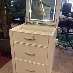 Make Up Lift-Top Vanity Table de toilette à plateau relevable Tocador con mesa abatible
