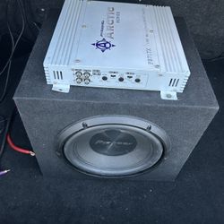 Pioneer Subwoofer With Artic Amplifier And Box OBO