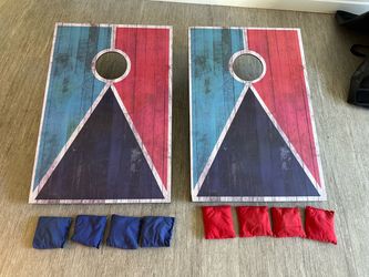 OUTBALL 3x2 Cornhole Set w/ Bags & Carrying Case