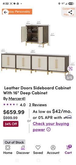 Side board for sale. 6 units 31 1/2" wide each