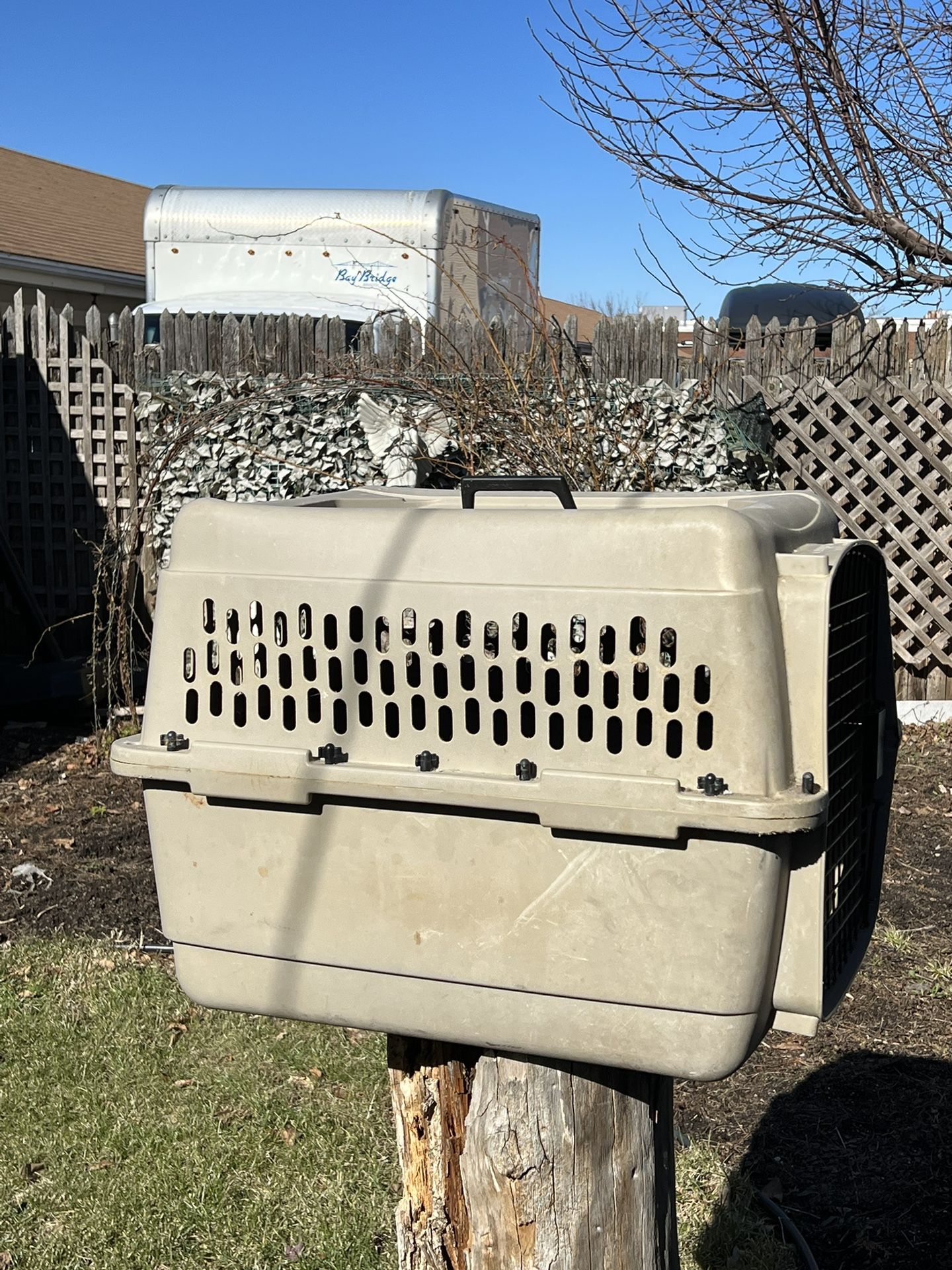 Vibrant Life Pet Kennel for Dogs, Hard-Sided Pet Carrier, Large, 40in Length